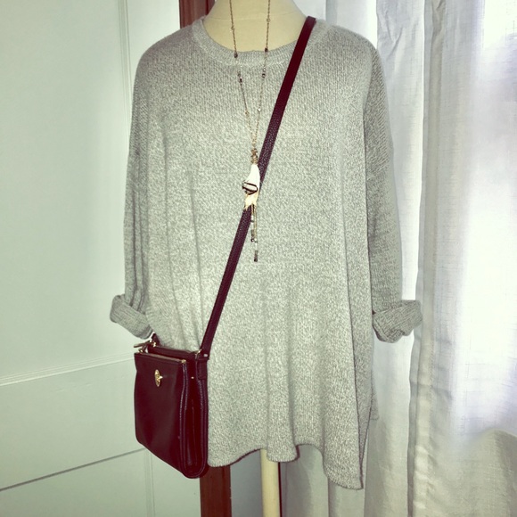 Divided Sweaters - Grey Relaxed Sweater